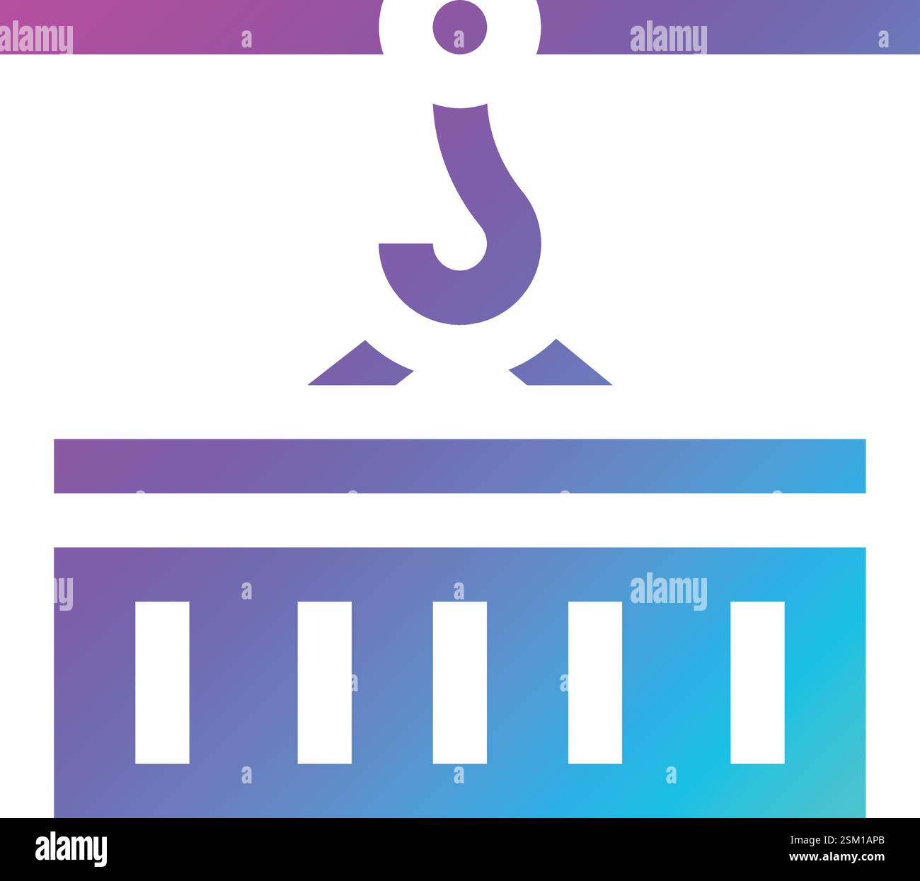 Cargo Container Vector Icon Design Illustration Stock Vector
