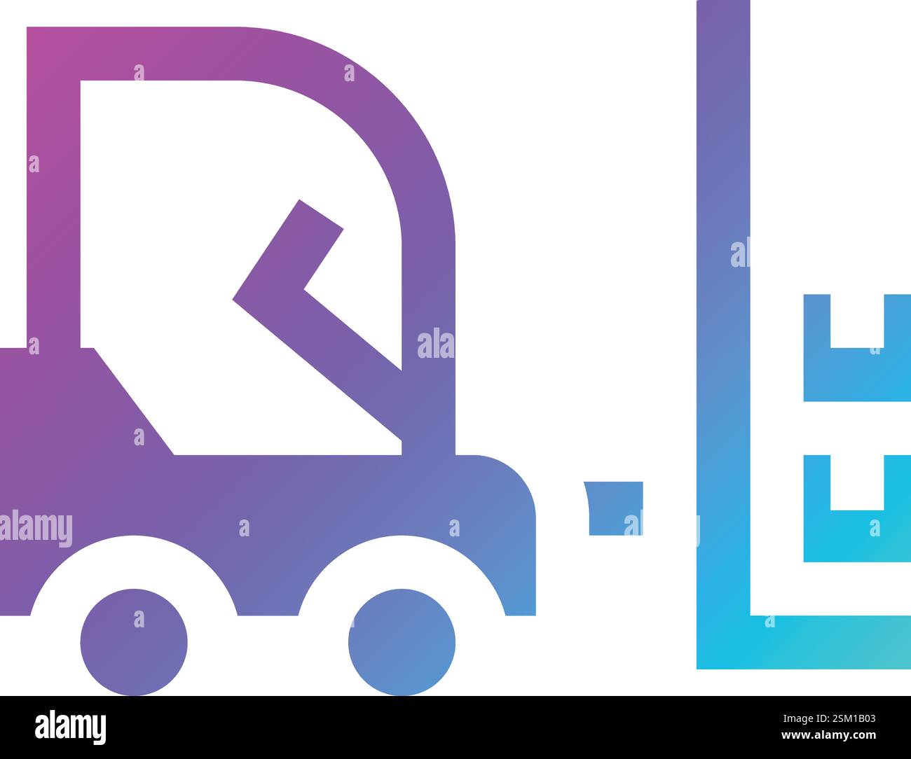 Fork Lifter Vector Icon Design Illustration Stock Vector