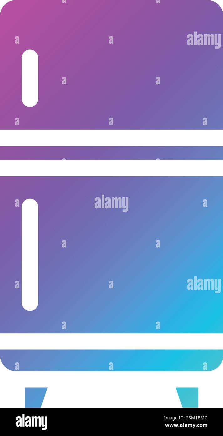 Modern fridge icon outline Cut Out Stock Images & Pictures - Alamy