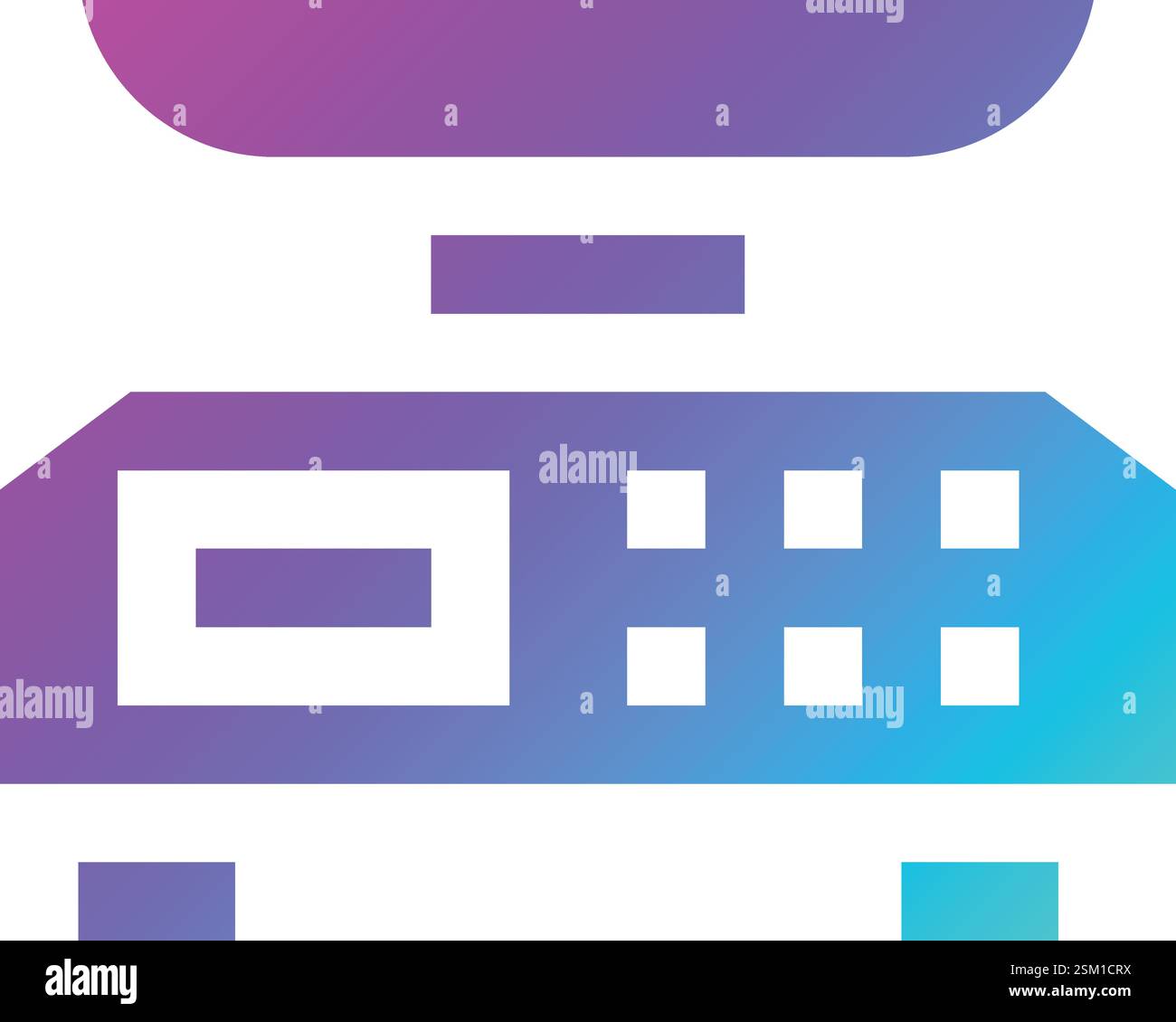 Weight Scale Vector Icon Design Illustration Stock Vector