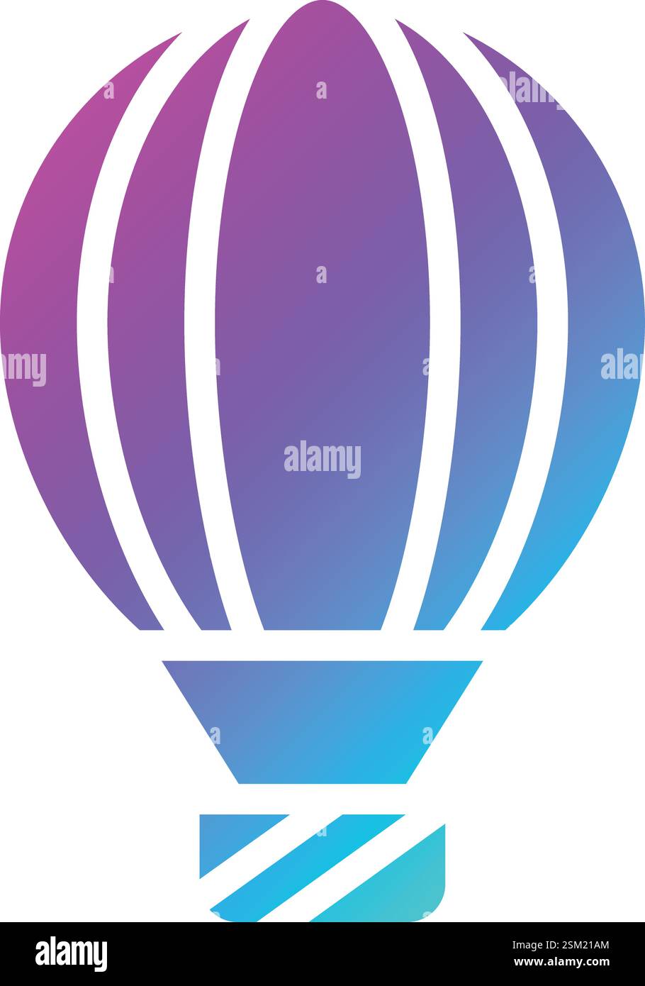 Hot air balloon Vector Icon Design Illustration Stock Vector