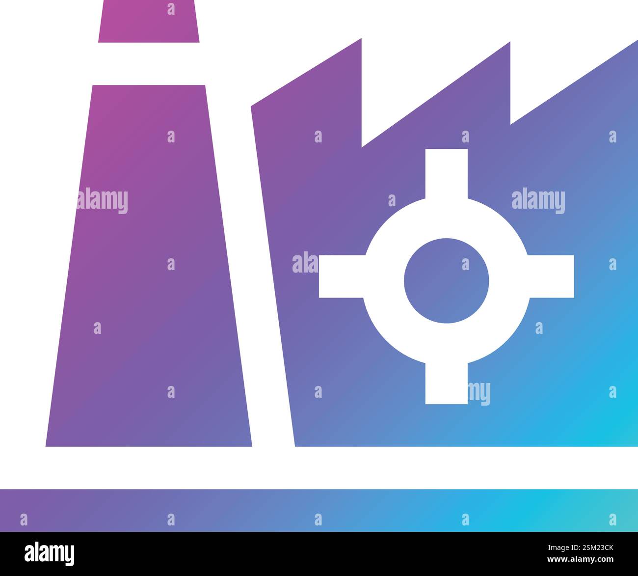 Factory Management Vector Icon Design Illustration Stock Vector