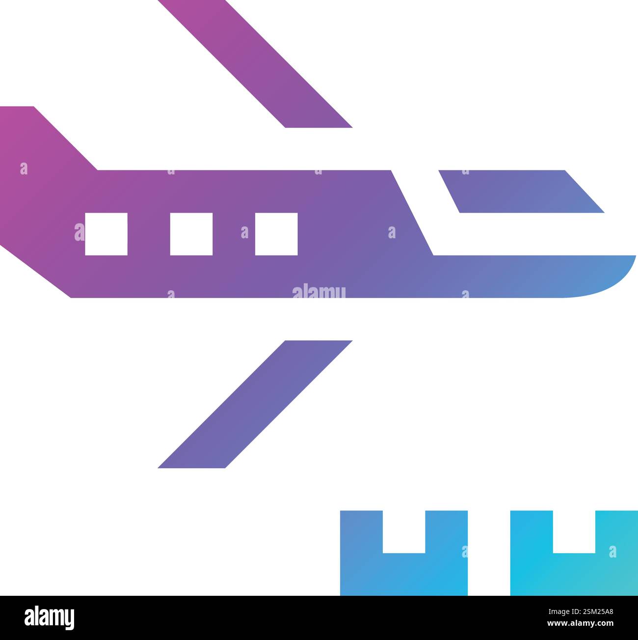 Air Freight Vector Icon Design Illustration Stock Vector