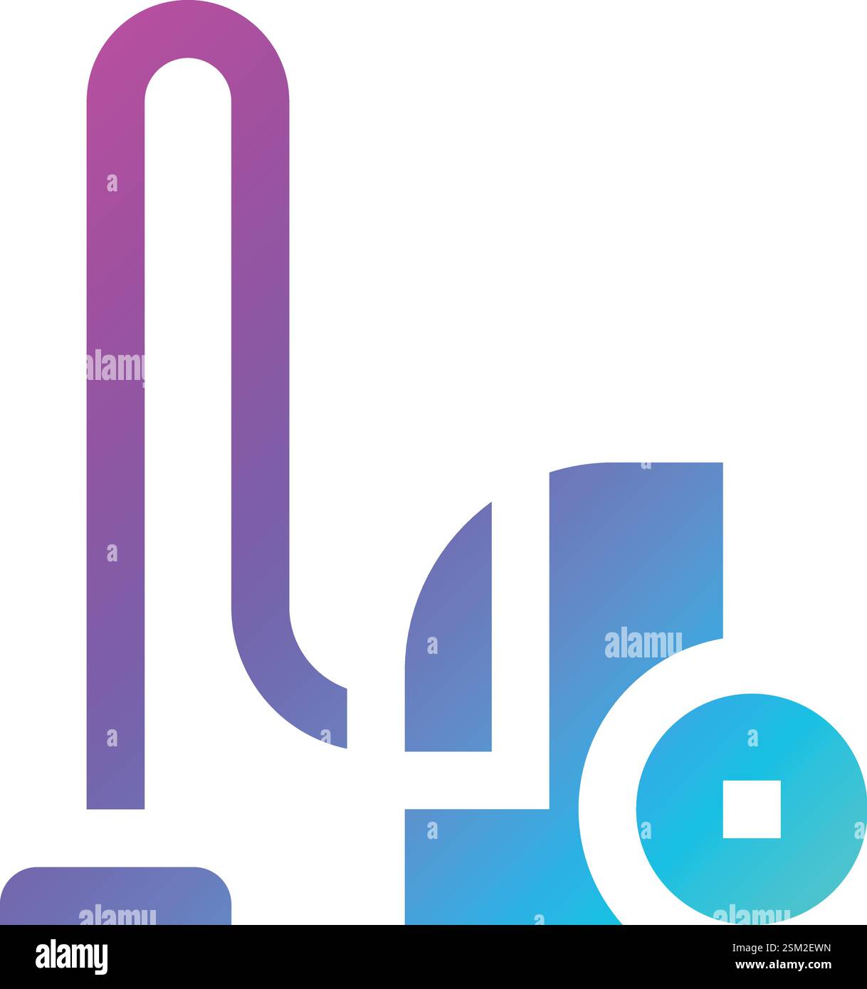 Vacuum Cleaner Vector Icon Design Illustration Stock Vector