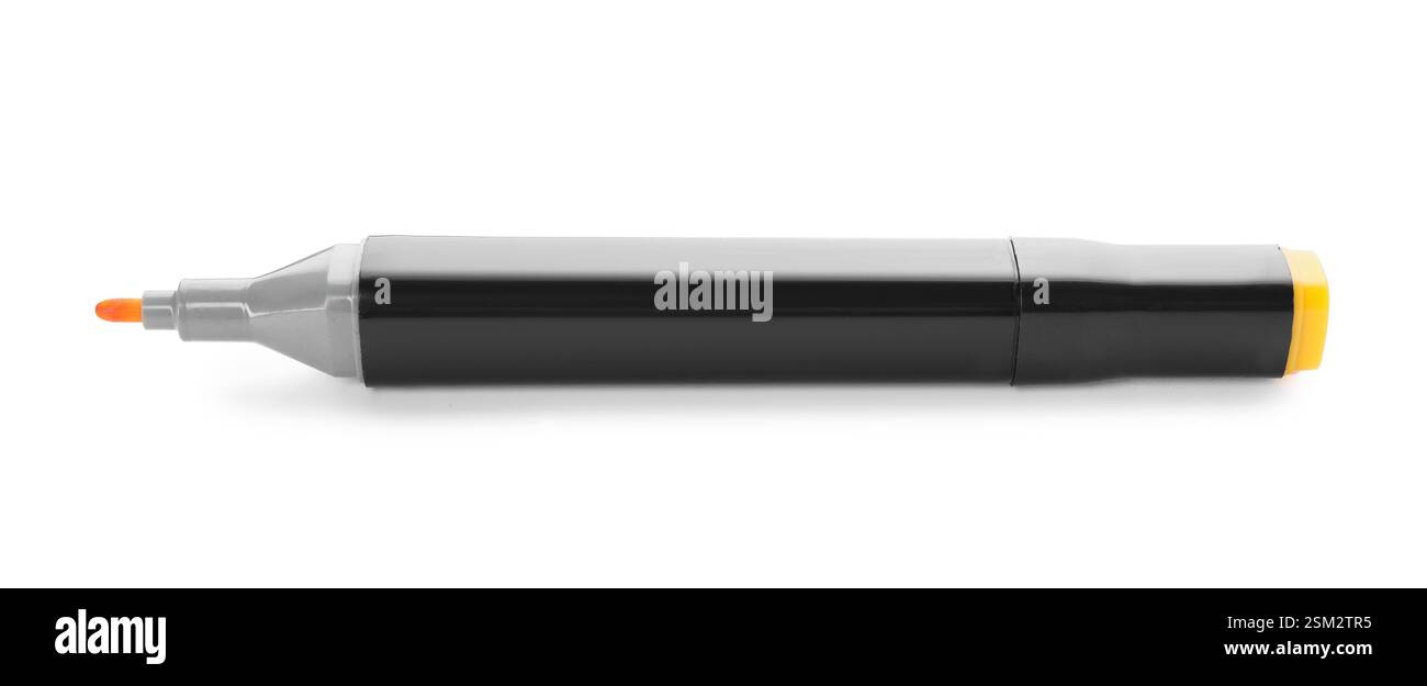One double sided marker isolated on white Stock Photo