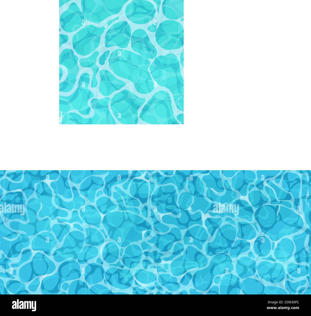Water ripple surface pool or ocean water with glares sunlight ...