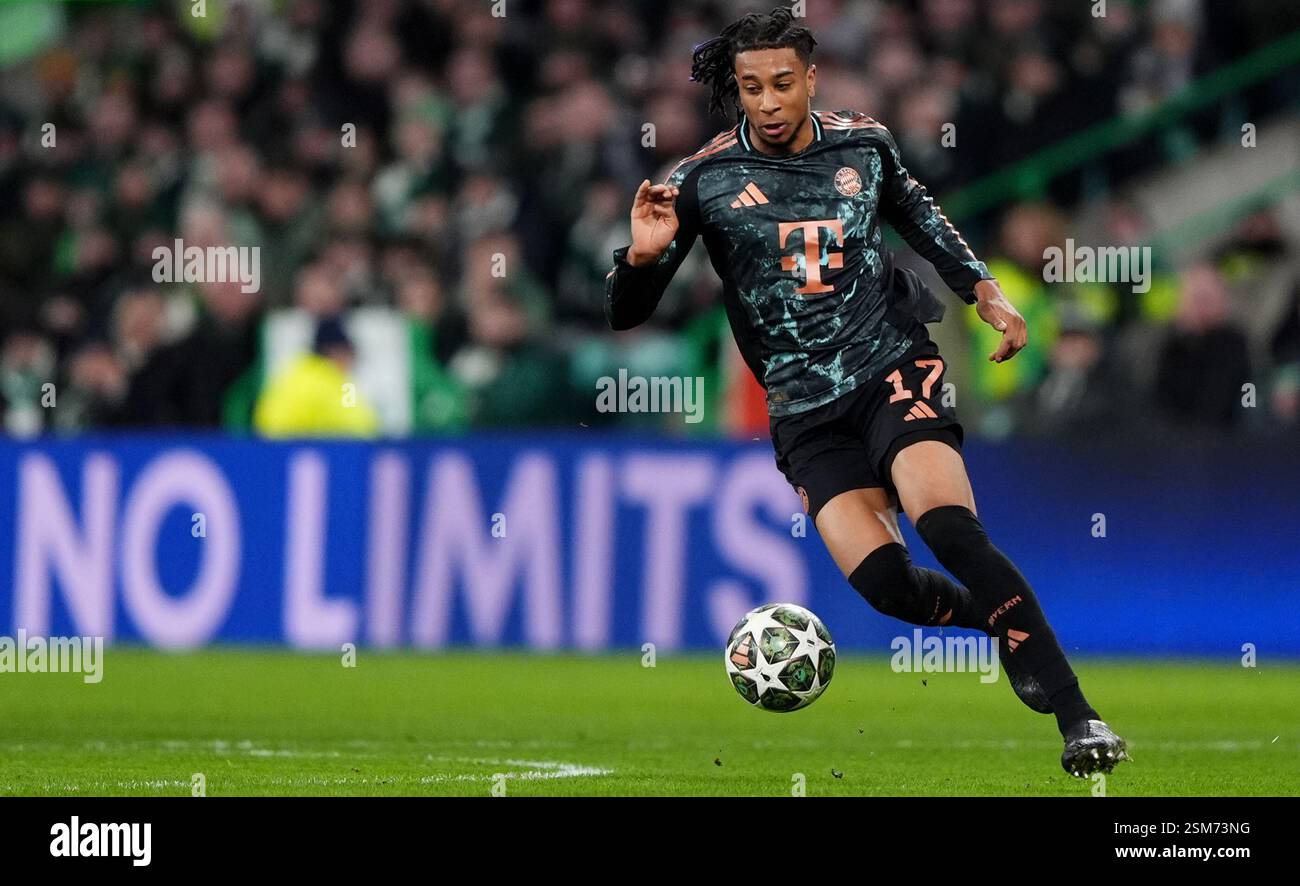 Bayern Munich s Michael Olise During The UEFA Champions League Match At bayern-munich-s-michael-olise-during-the-uefa-champions-league-match-at