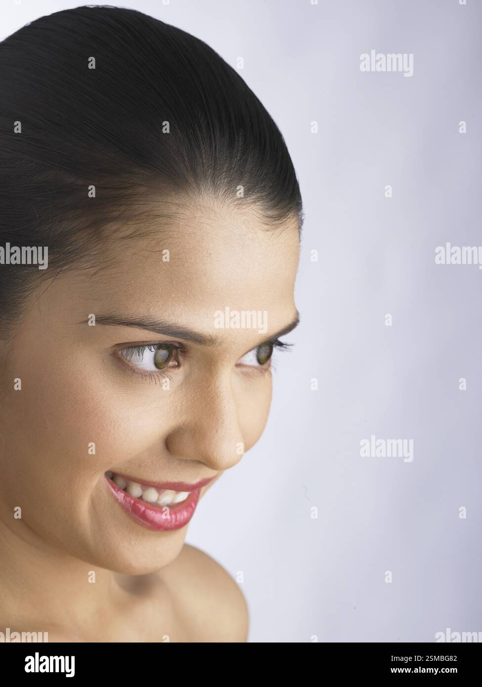 South Asian Indian woman smiling MR # 702 Stock Photo - Alamy