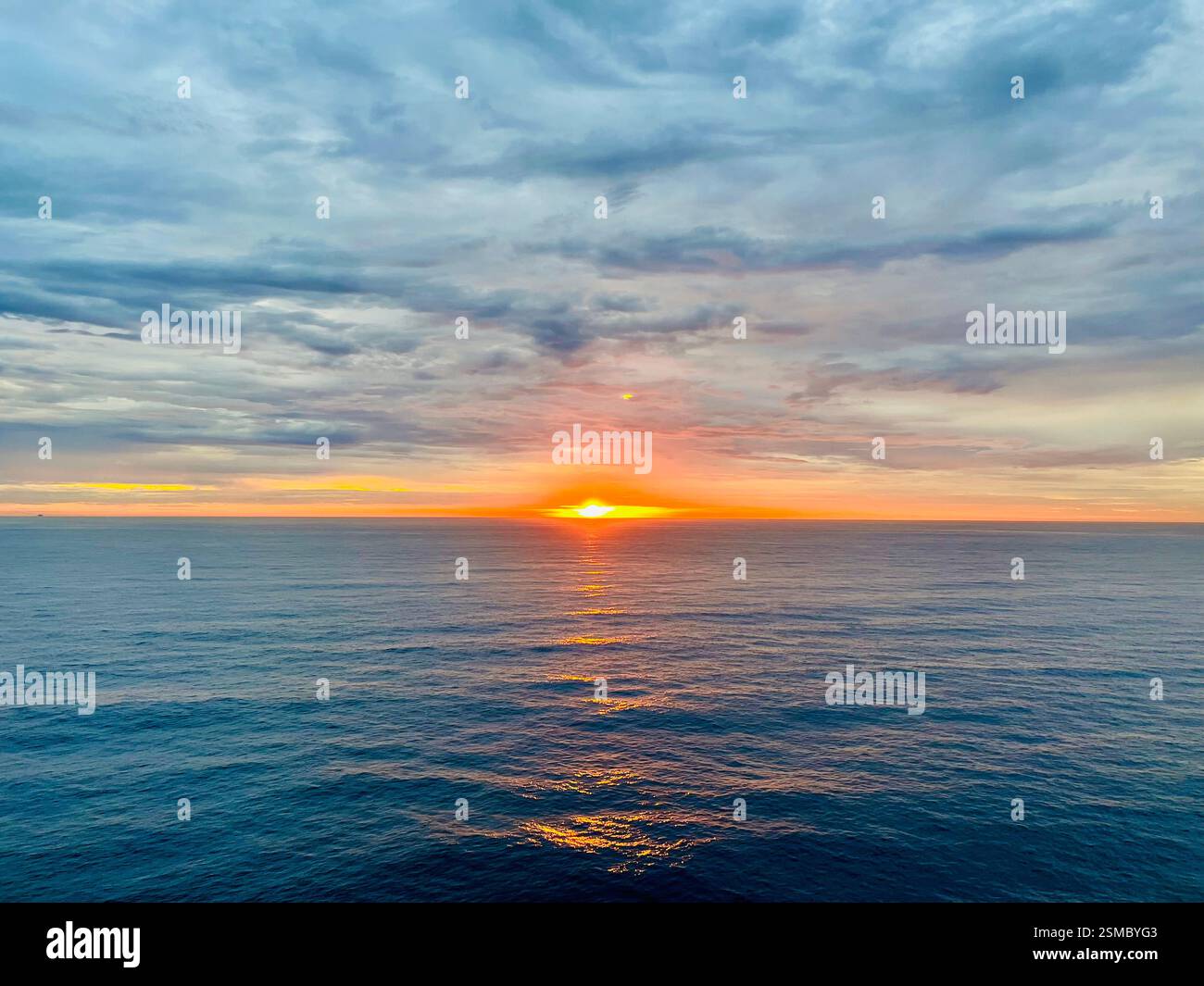 Sunrise and ocean - Smartphone Captured Stock Image