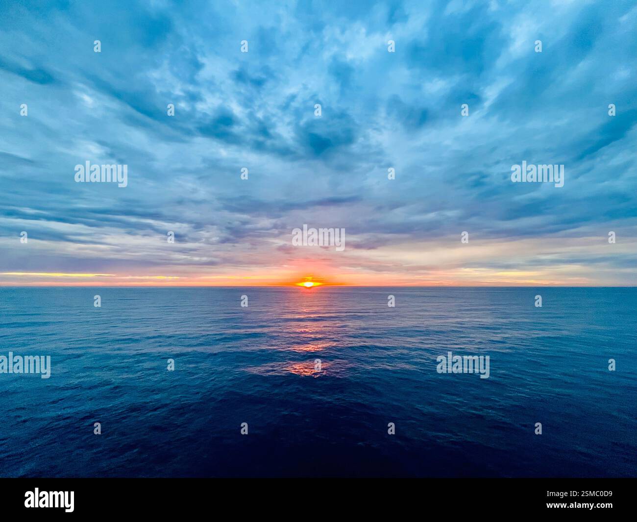 Sunrise at south atlantic ocean - Smartphone Captured Stock Image