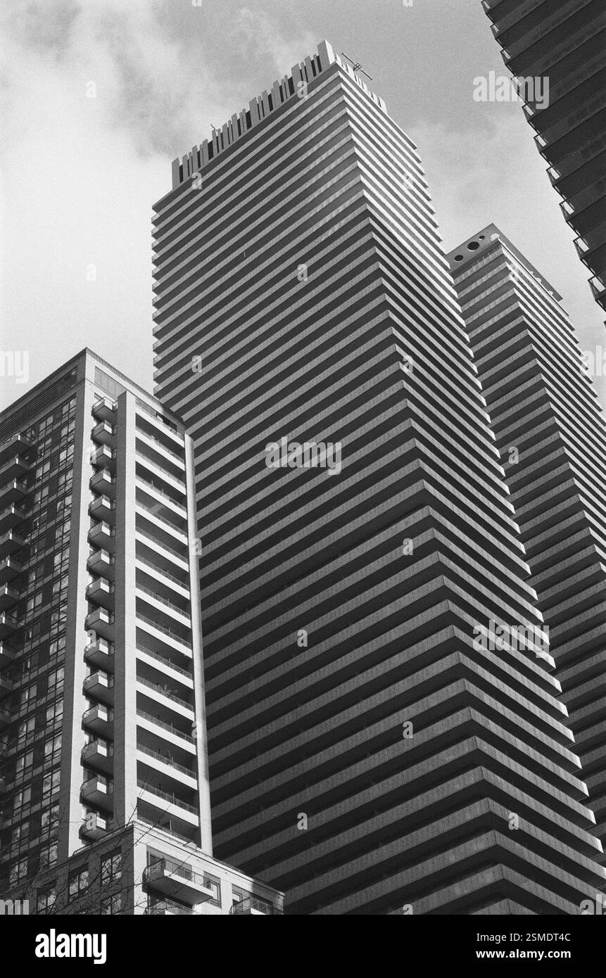 Skyscrapers in Toronto, shot on 35mm film Stock Photo - Alamy