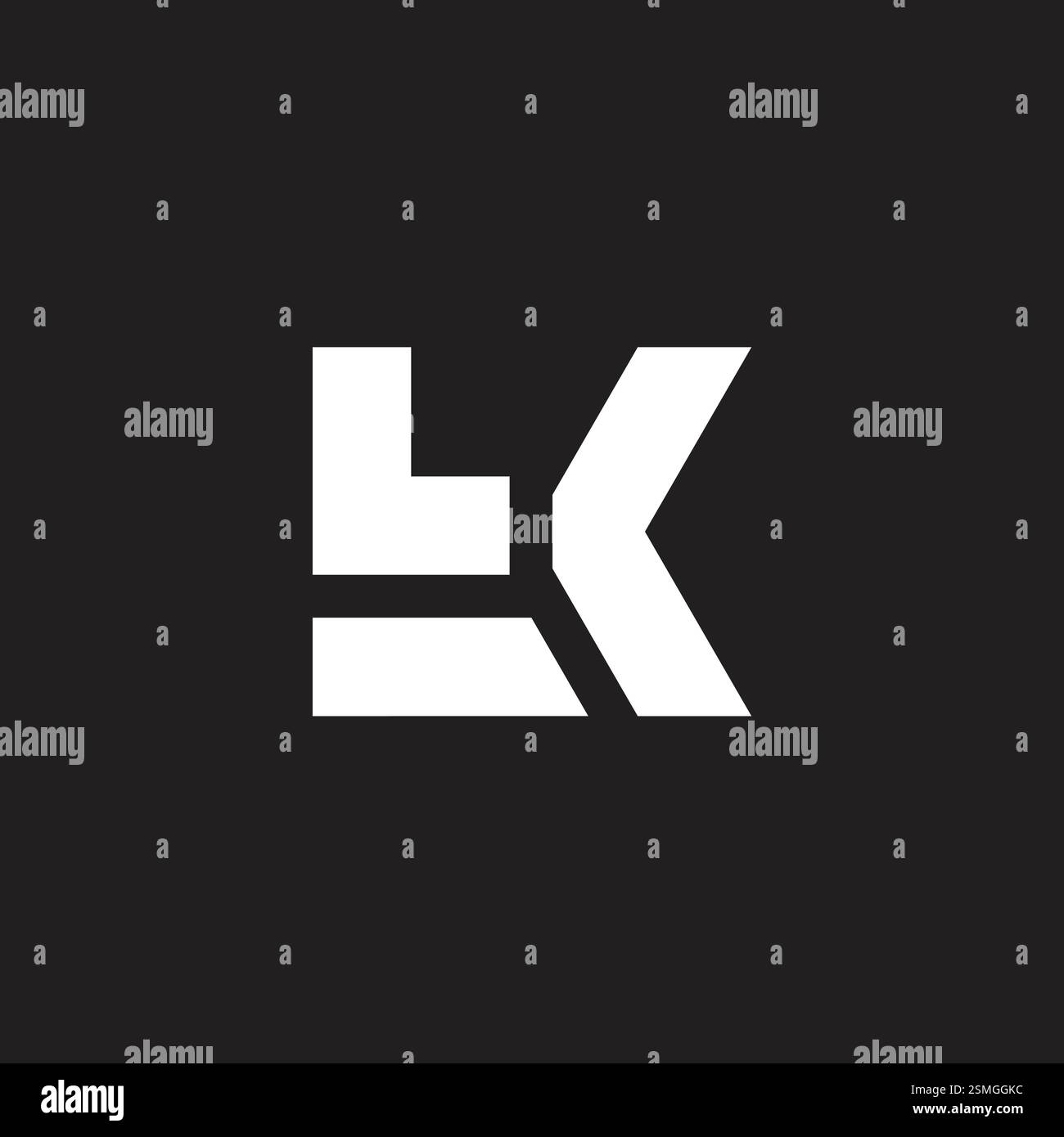 letter tk stripes geometric line logo vector Stock Vector