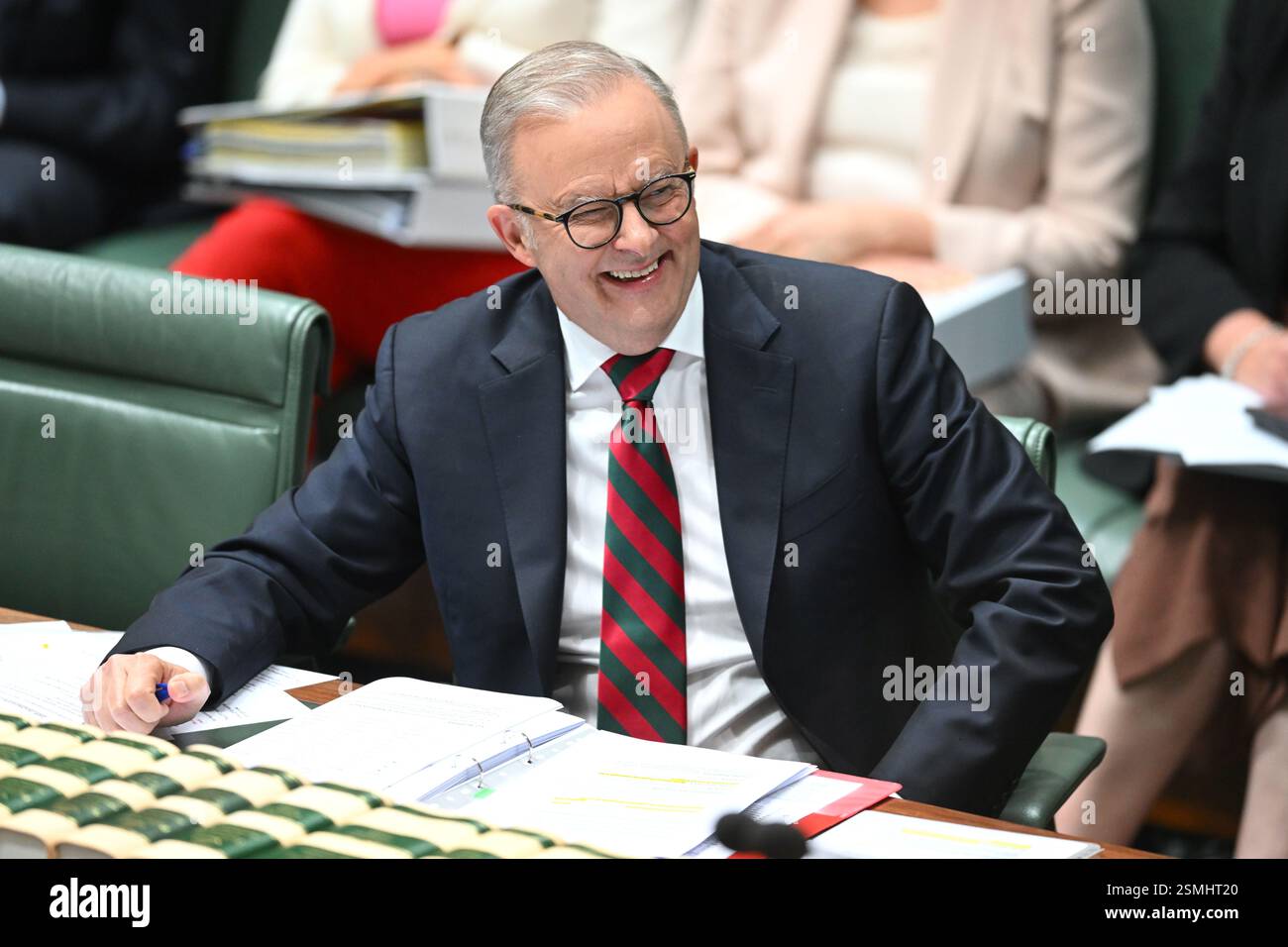 Canberra, Australia. 13th Feb, 2025. Australian Prime Minister Anthony