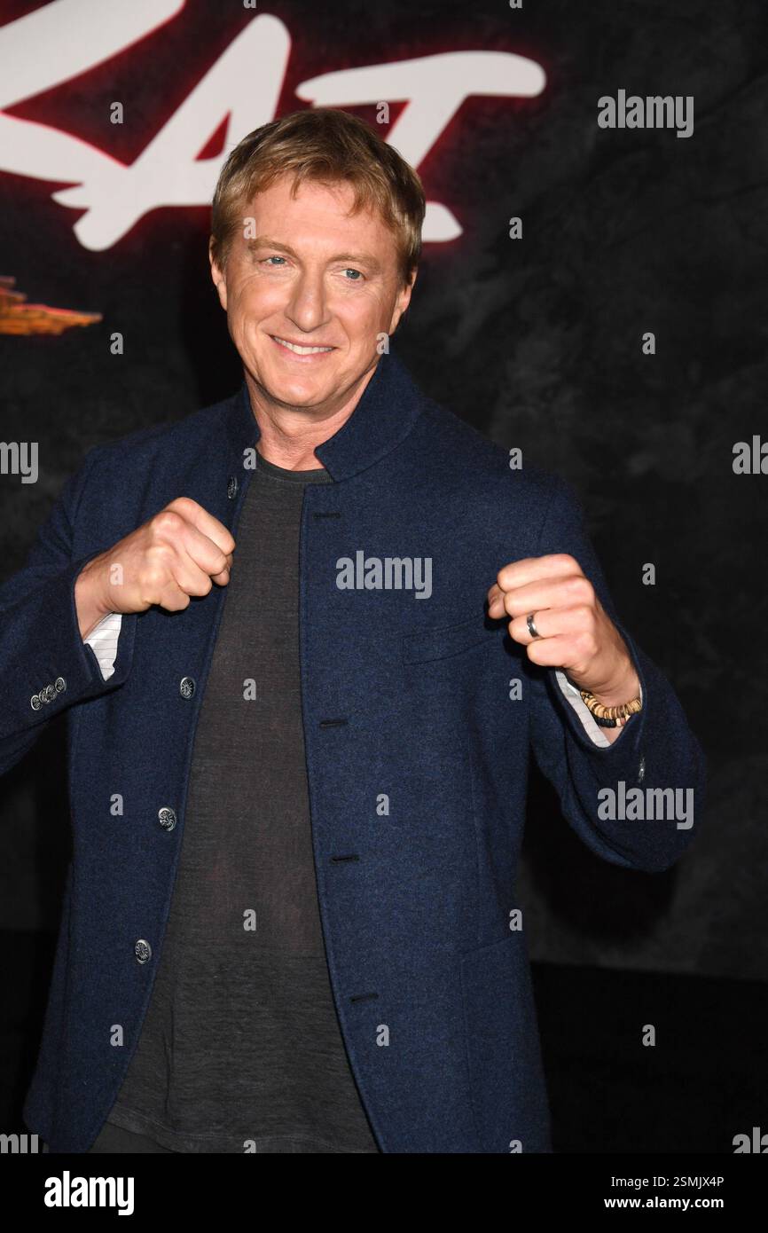 Hollywood, Ca. 12th Feb, 2025. William Zabka at Netflix's Cobra Kai ...