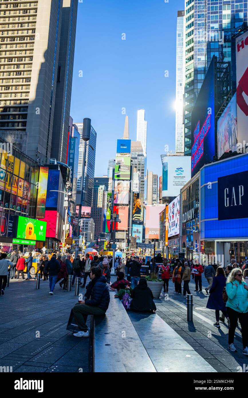 Times Square With Towering Skyscrapers preview