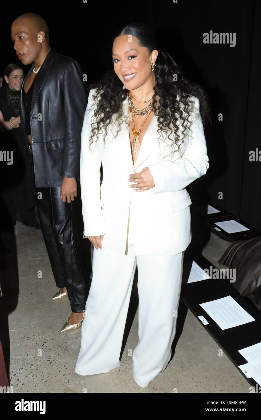 Block Crystal Rene New York, USA. 10th Feb, 2025. Crystal Rene attends Kobi Halperin NYFW ...