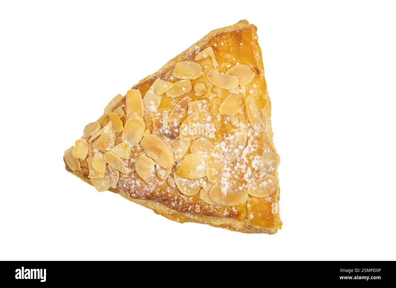 almond triangle isolated on a white background Stock Photo