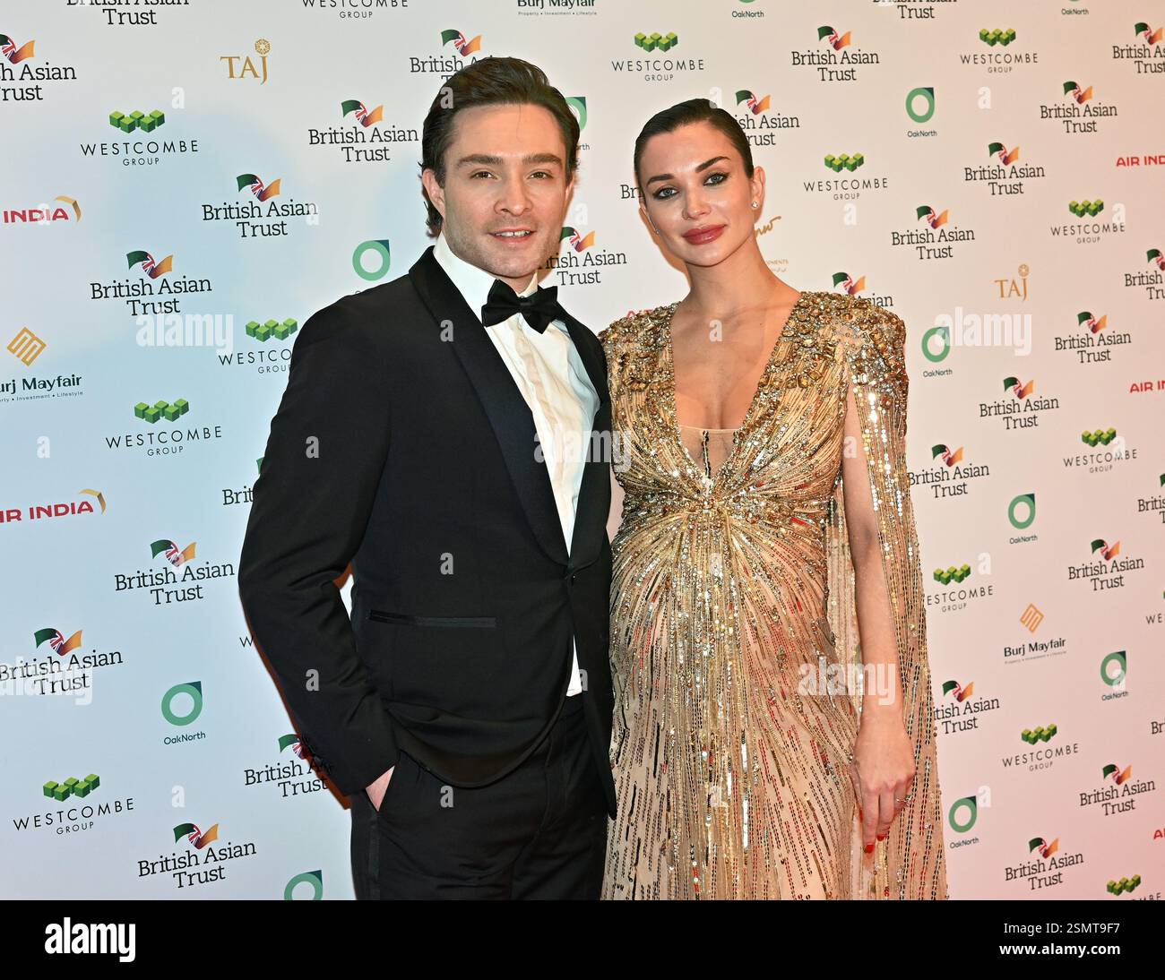 LONDON, UK. 12th Feb, 2025. Amy Jackson, Ed Westwick at the British Asian Trust Annual Gala Dinner, London, UK. (Photo by 李世惠/See Li/Picture Capital) Credit: See Li/Picture Capital/Alamy Live News Stock Photo