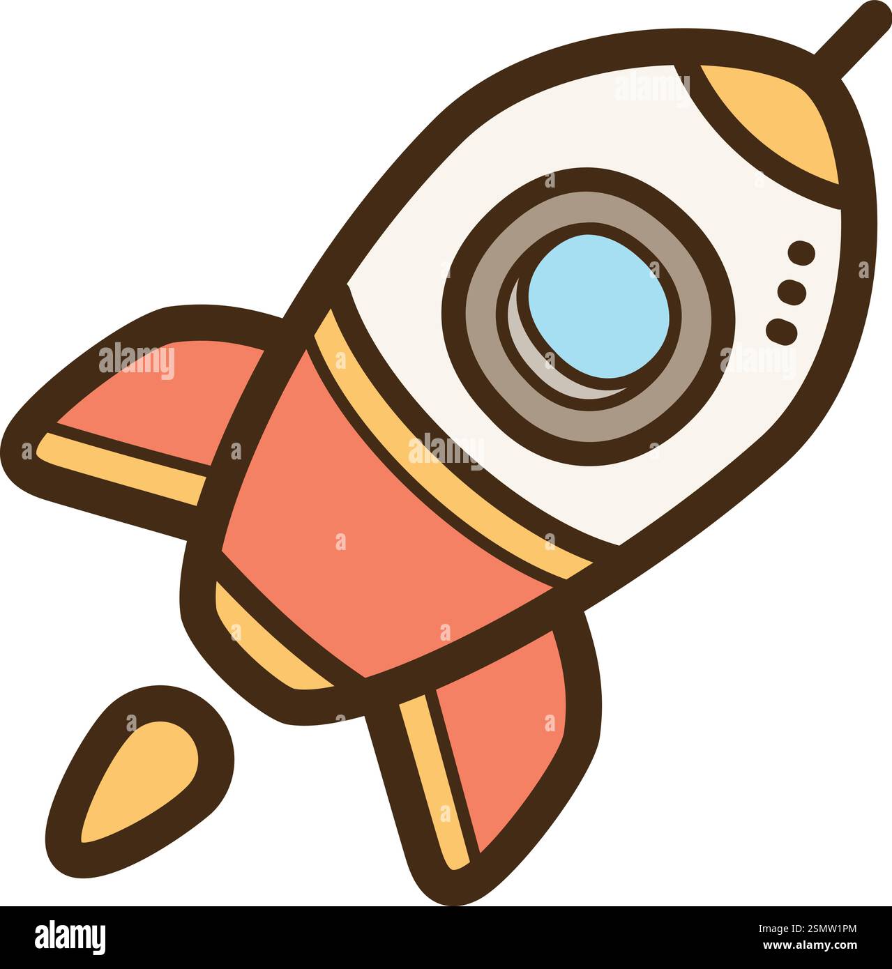 Startup vector doodle illustration and graphic. Part of startup category. Stock Vector