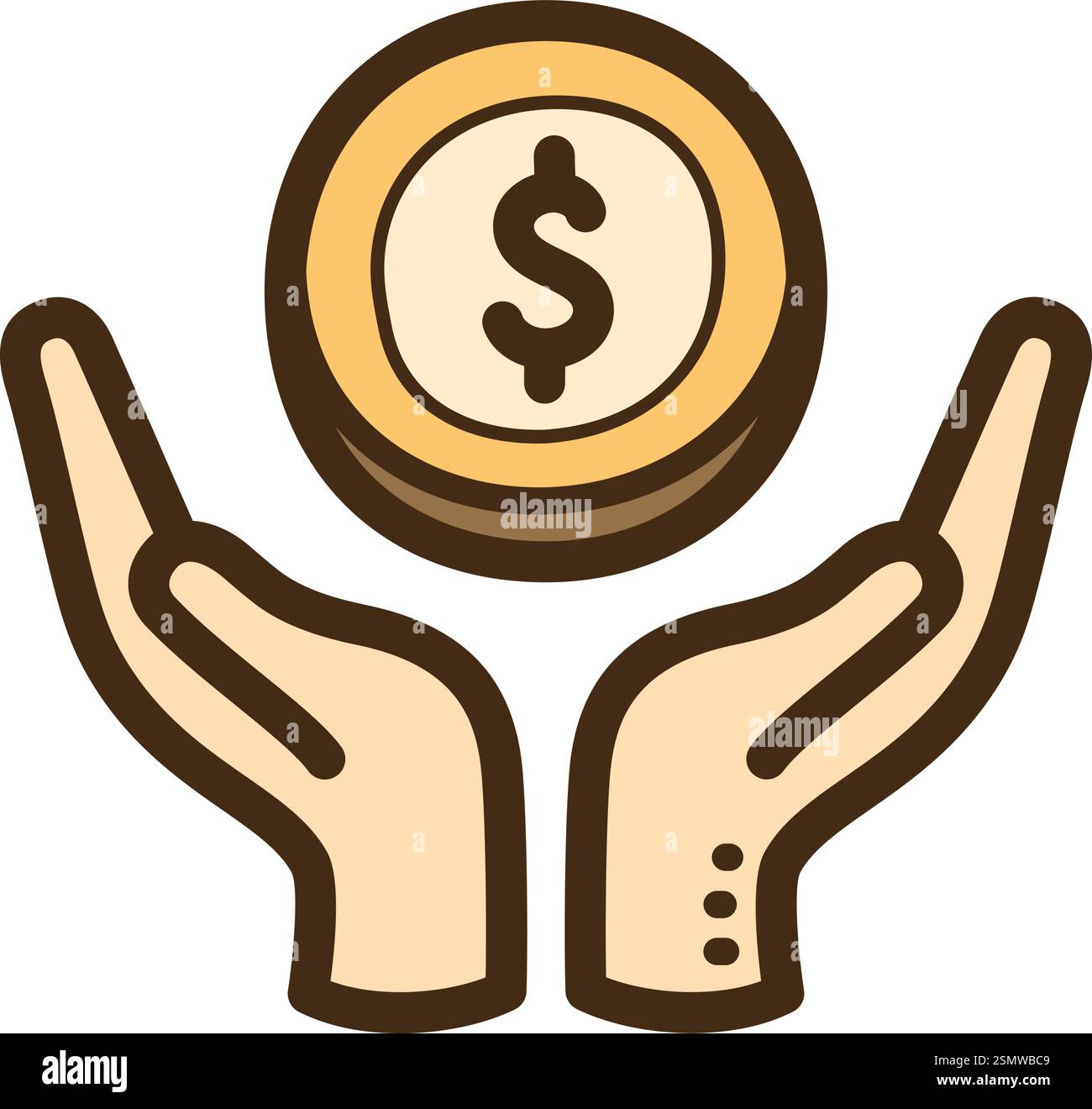 Revenue vector doodle illustration and graphic. Part of startup category. Stock Vector