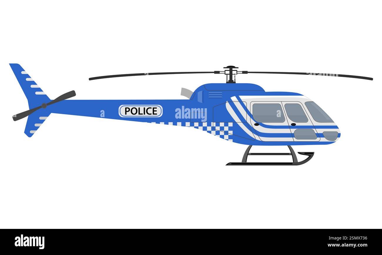 helicopter flat style vector illustration isolated on white background ...