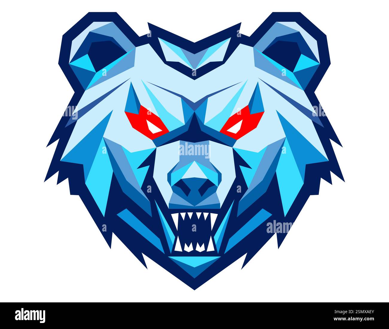 bear grizzly logo creative and original for your business or company logotype vector illustration isolated on white background Stock Vector