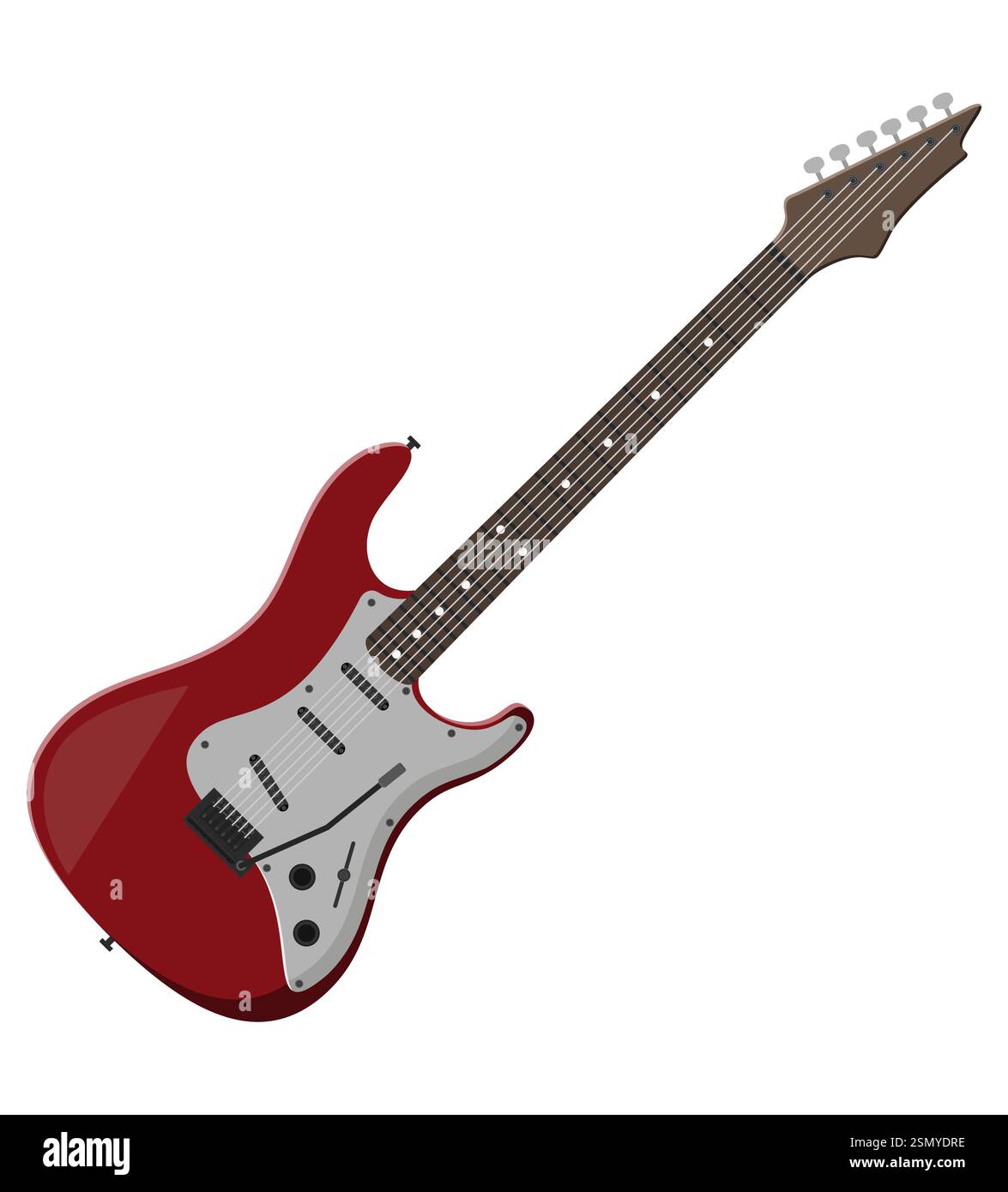 electric guitar musical instrument flat style vector illustration ...