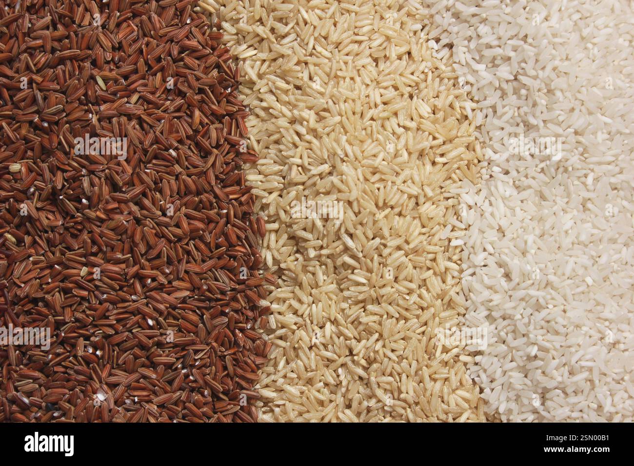 Different Rice Varieties in Rustic Kitchen Stock Photo - Alamy
