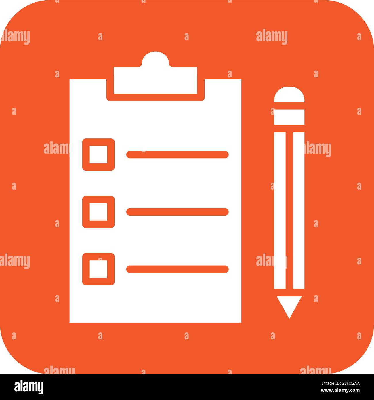 Checklist Vector Icon Design Illustration Stock Vector