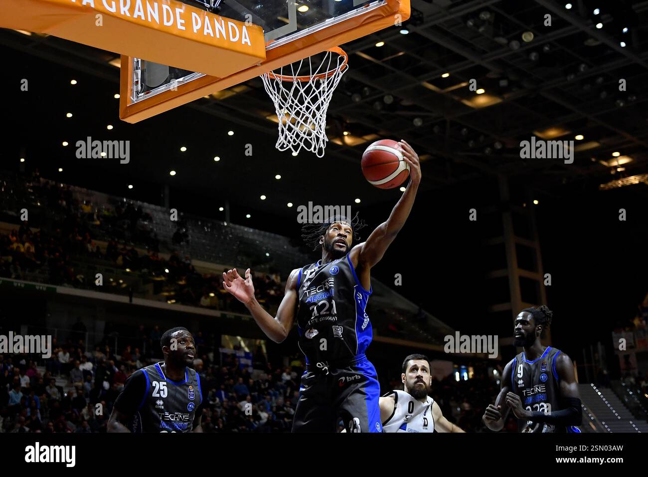 Turin, Italy, Italy. 12th Feb, 2025. Demetre Rivers #23 (Germani ...