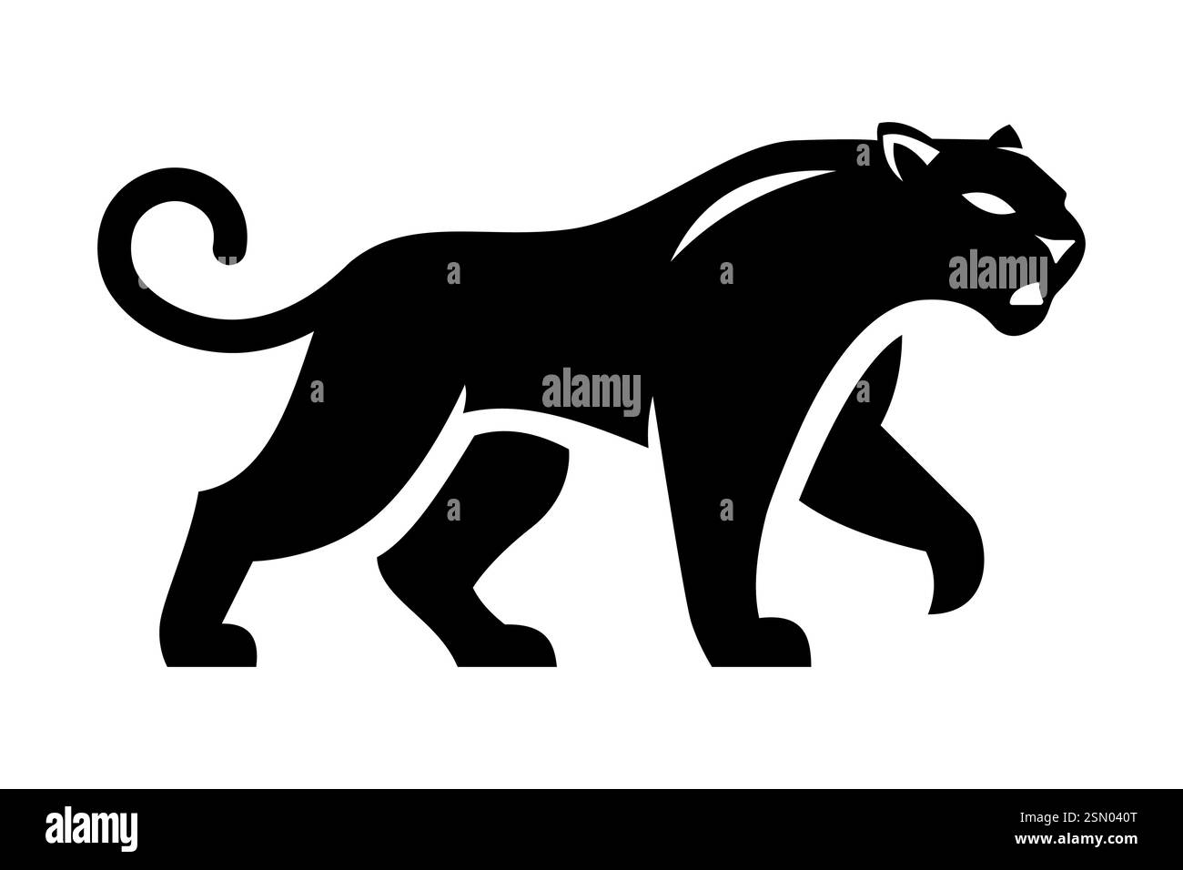 White panther Stock Vector Images - Alamy