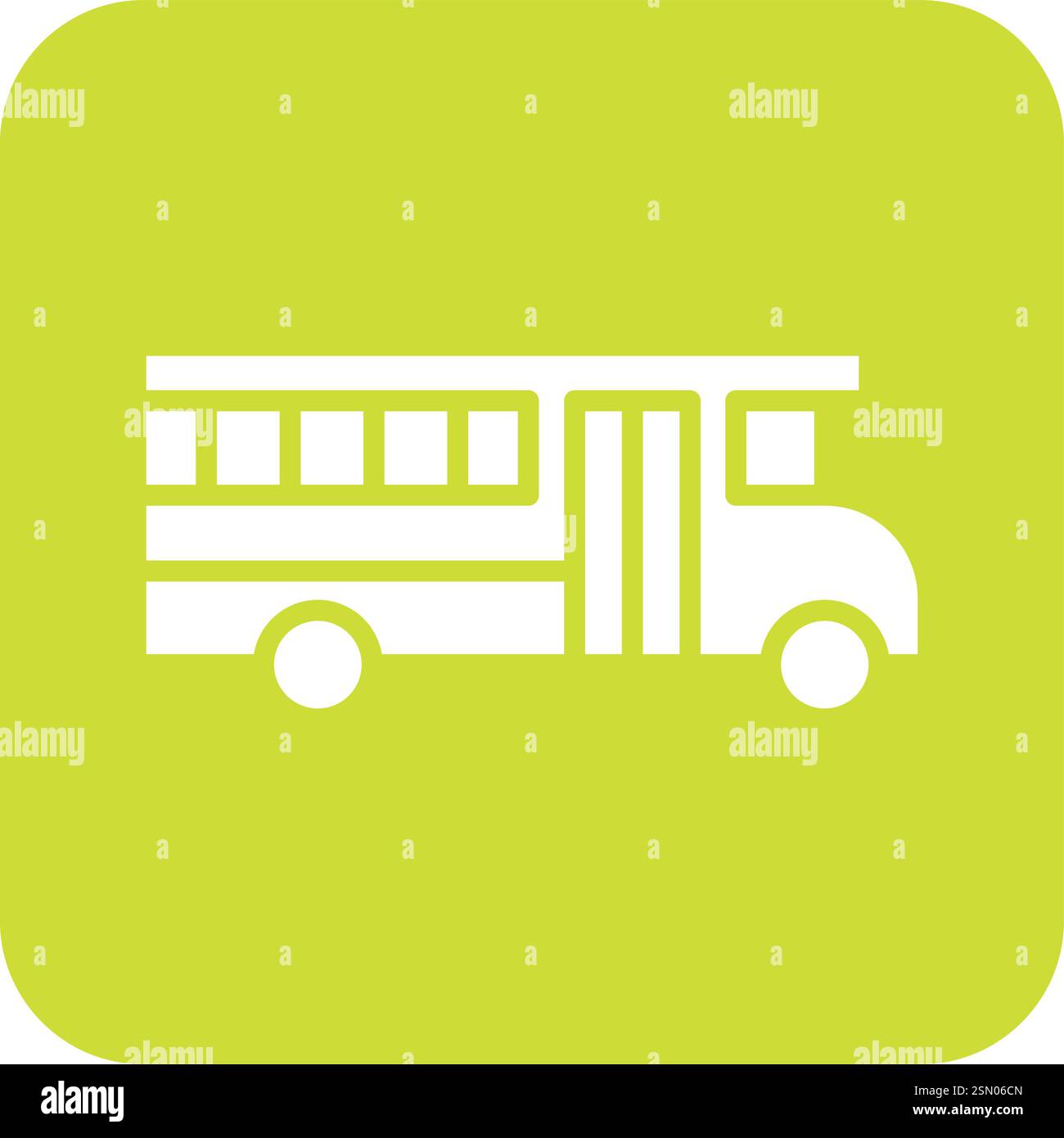 School Bus Vector Icon Design Illustration Stock Vector