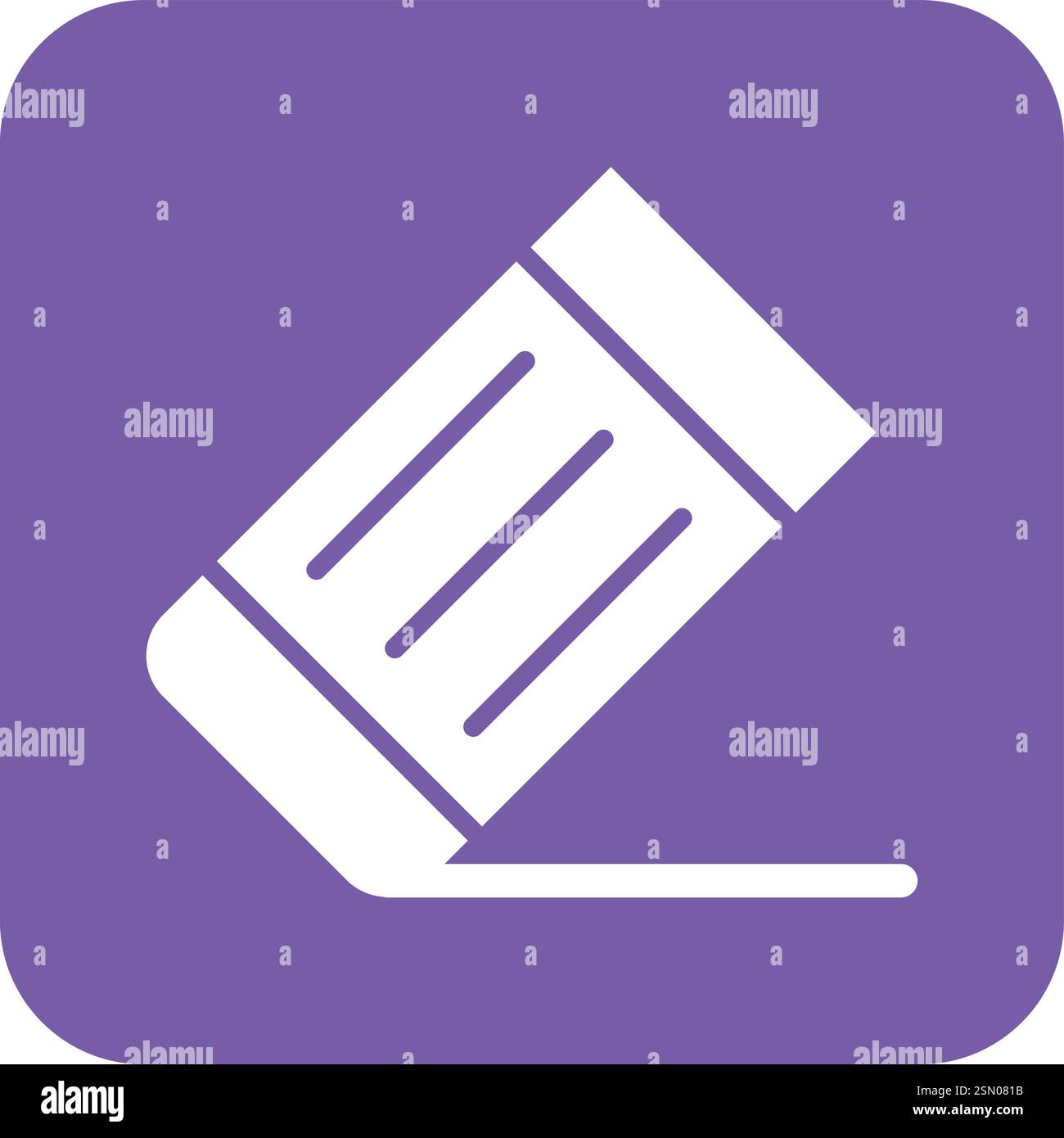 Eraser Vector Icon Design Illustration Stock Vector
