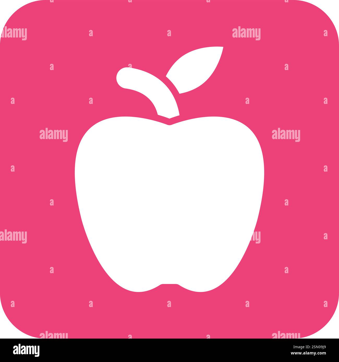 Apple Vector Icon Design Illustration Stock Vector