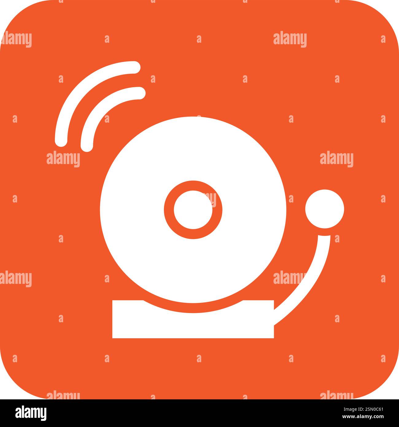 School Bell Vector Icon Design Illustration Stock Vector