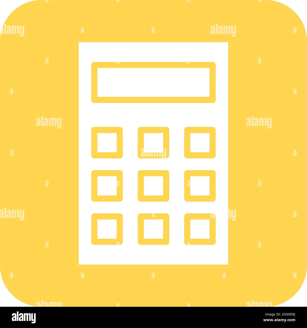 Calculator Vector Icon Design Illustration Stock Vector
