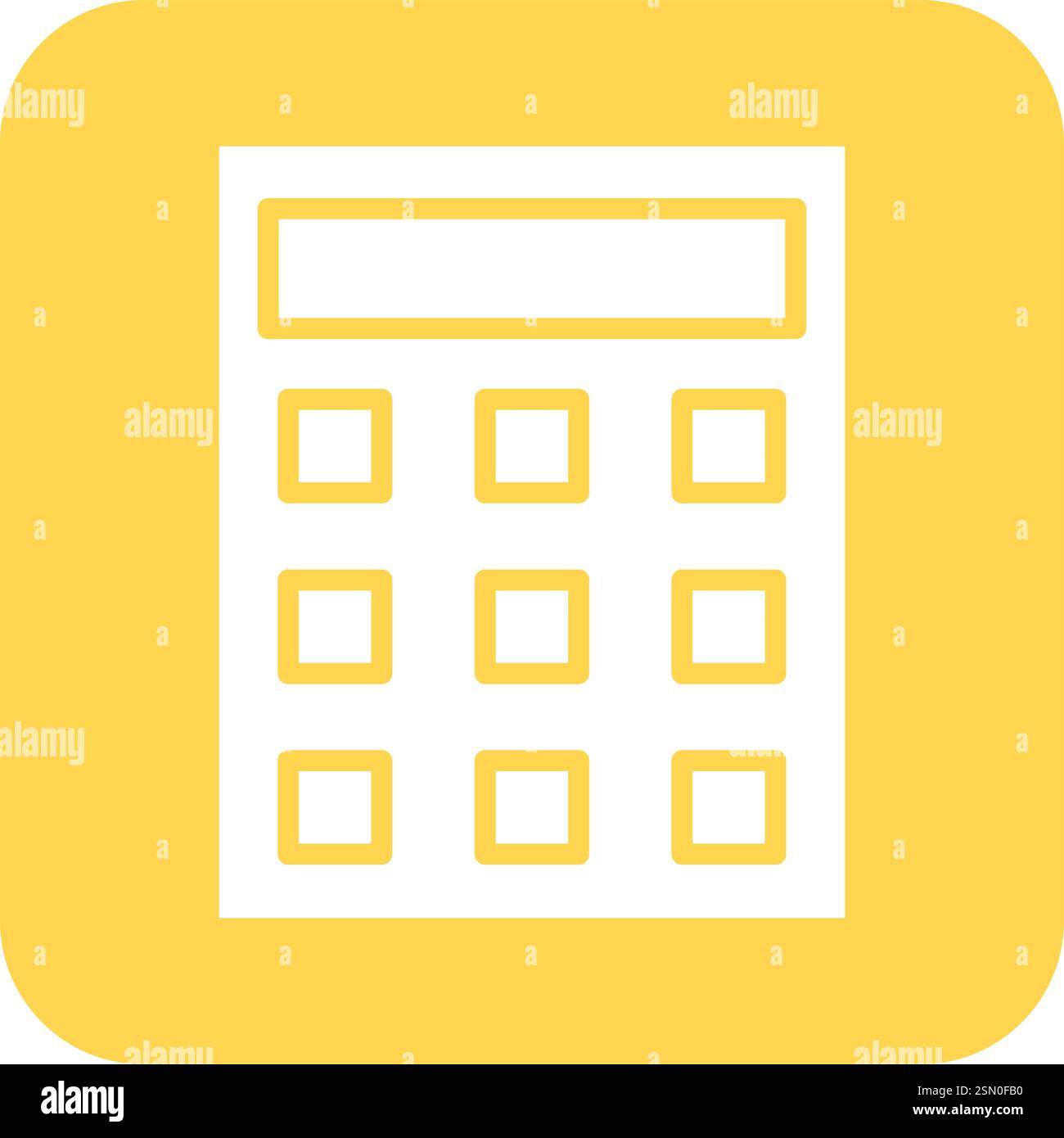 Calculator Vector Icon Design Illustration Stock Vector