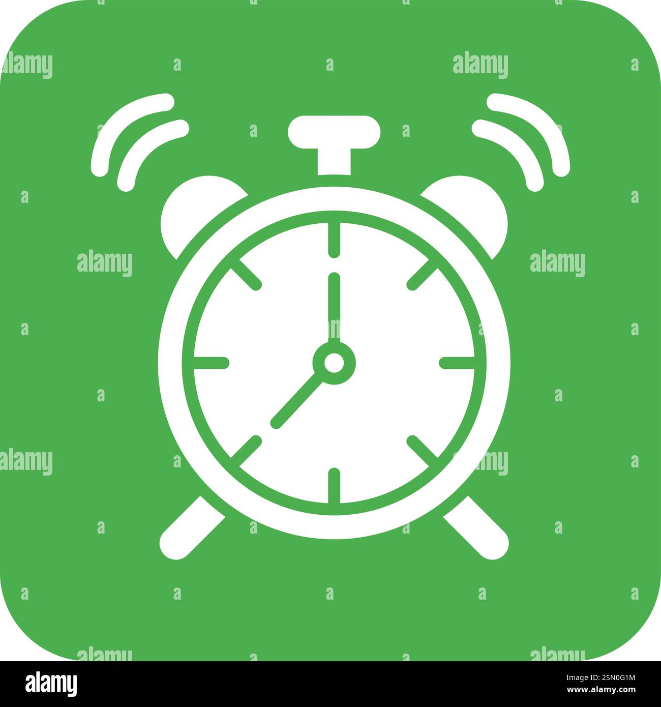 Alarm Clock Vector Icon Design Illustration Stock Vector