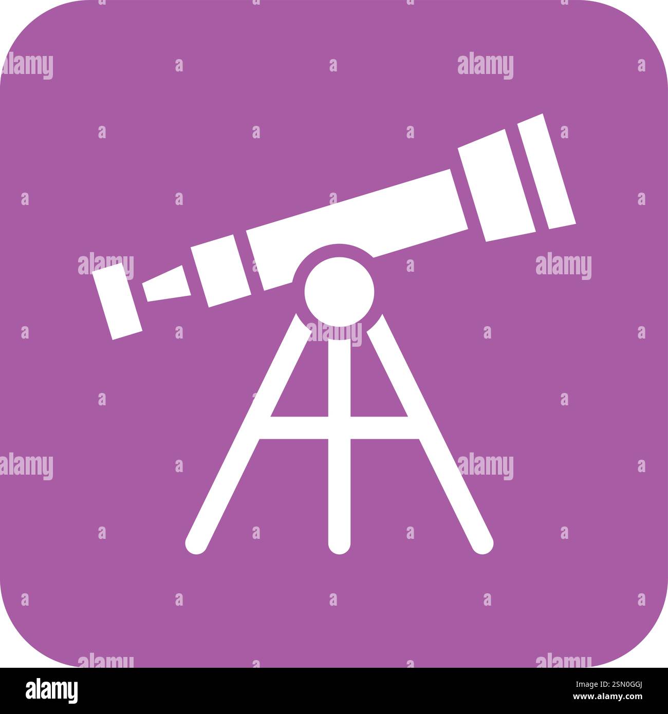 Telescope Vector Icon Design Illustration Stock Vector