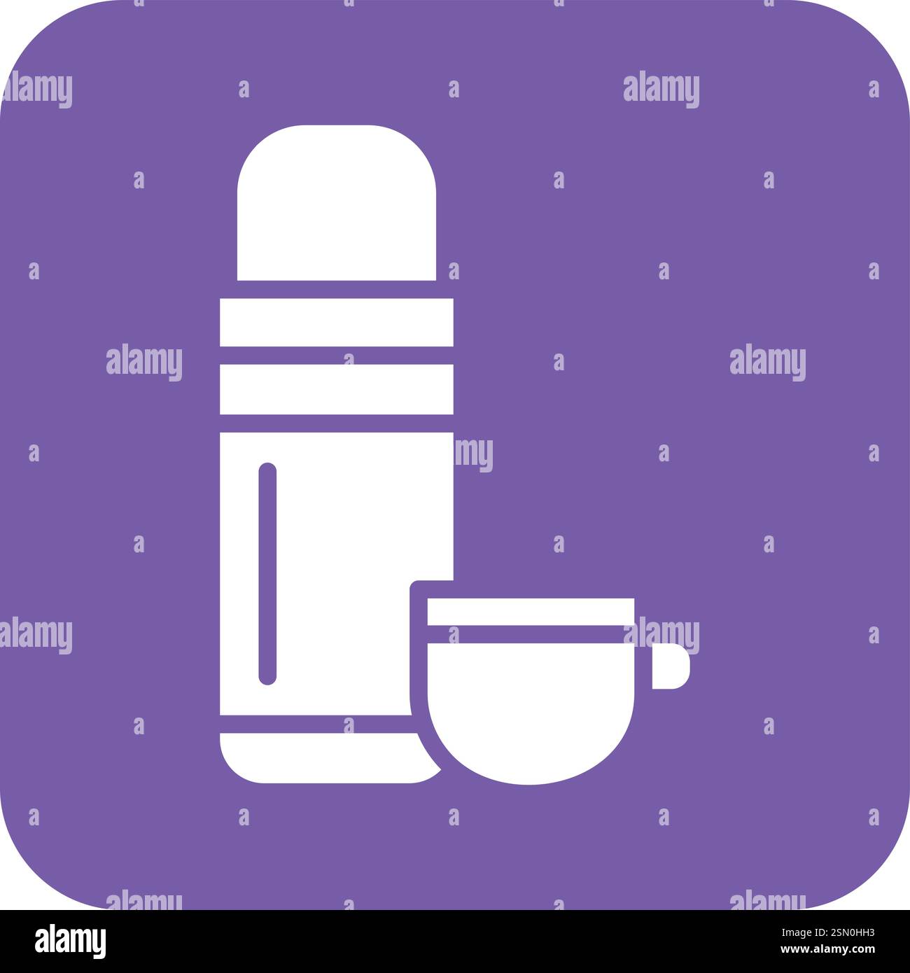 Thermos Vector Icon Design Illustration Stock Vector