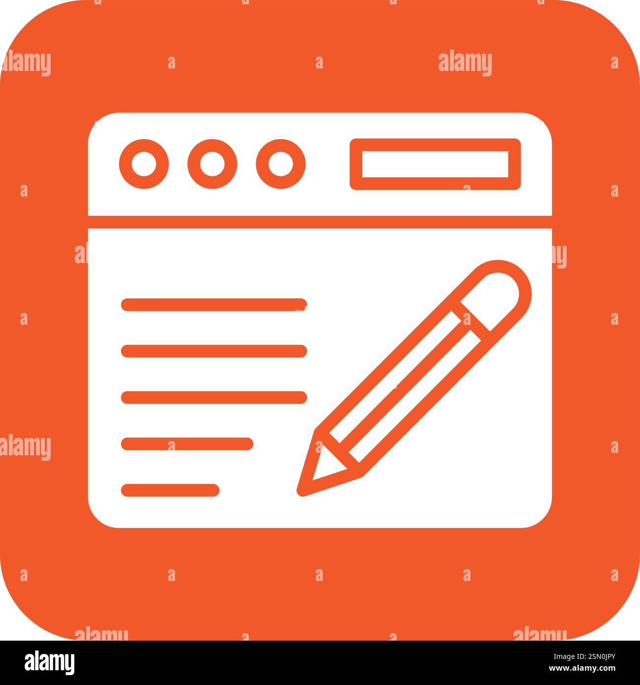 Blogging Vector Icon Design Illustration Stock Vector