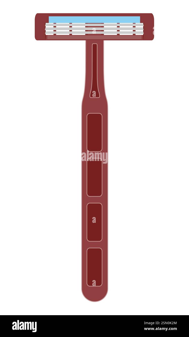 razor for shaving flat style vector illustration isolated on white background Stock Vector