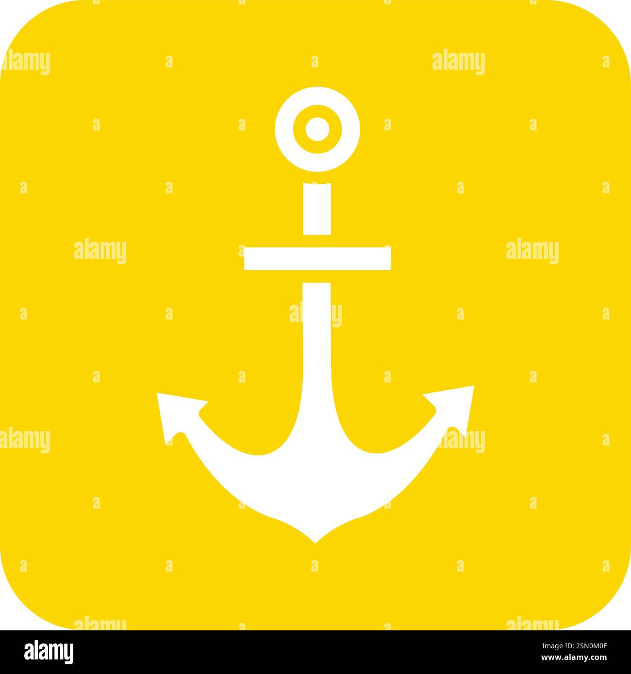 Anchor Vector Icon Design Illustration Stock Vector
