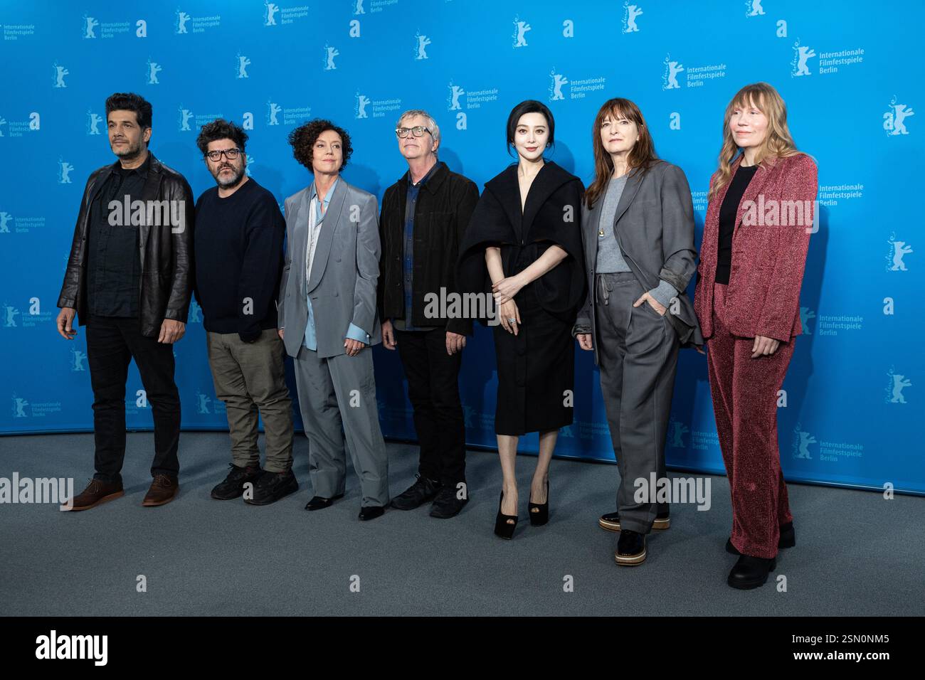 Berlin, Germany. 13th Feb, 2025. The Berlinale jury, consisting of ...