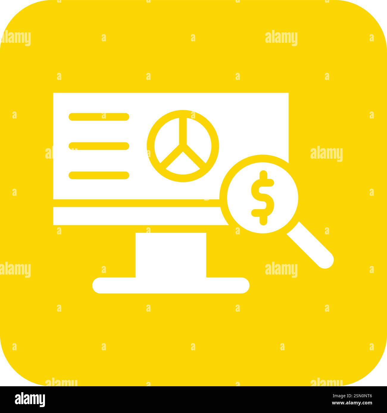 Market Research Vector Icon Design Illustration Stock Vector