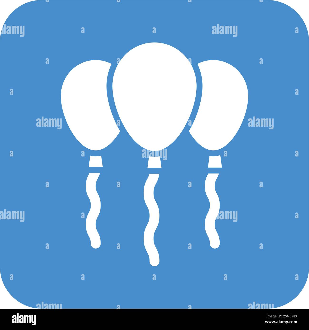 Balloons Vector Icon Design Illustration Stock Vector