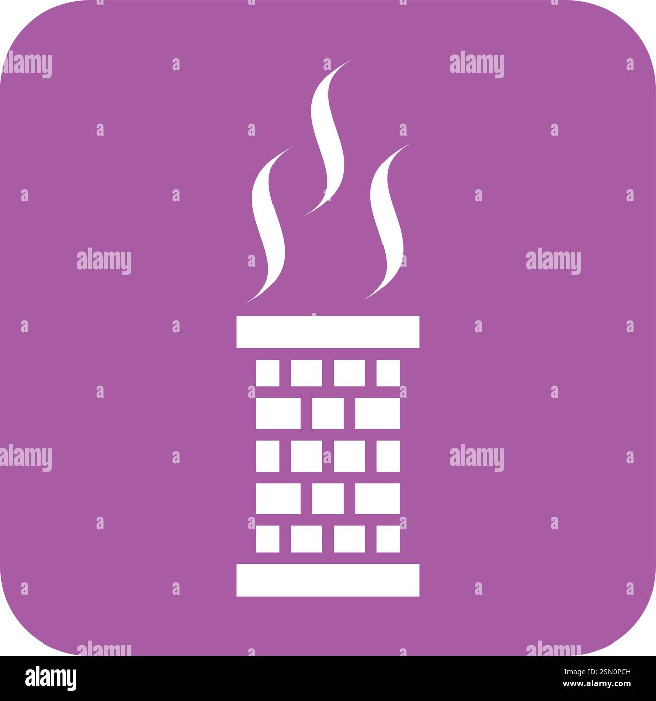Chimney Vector Icon Design Illustration Stock Vector