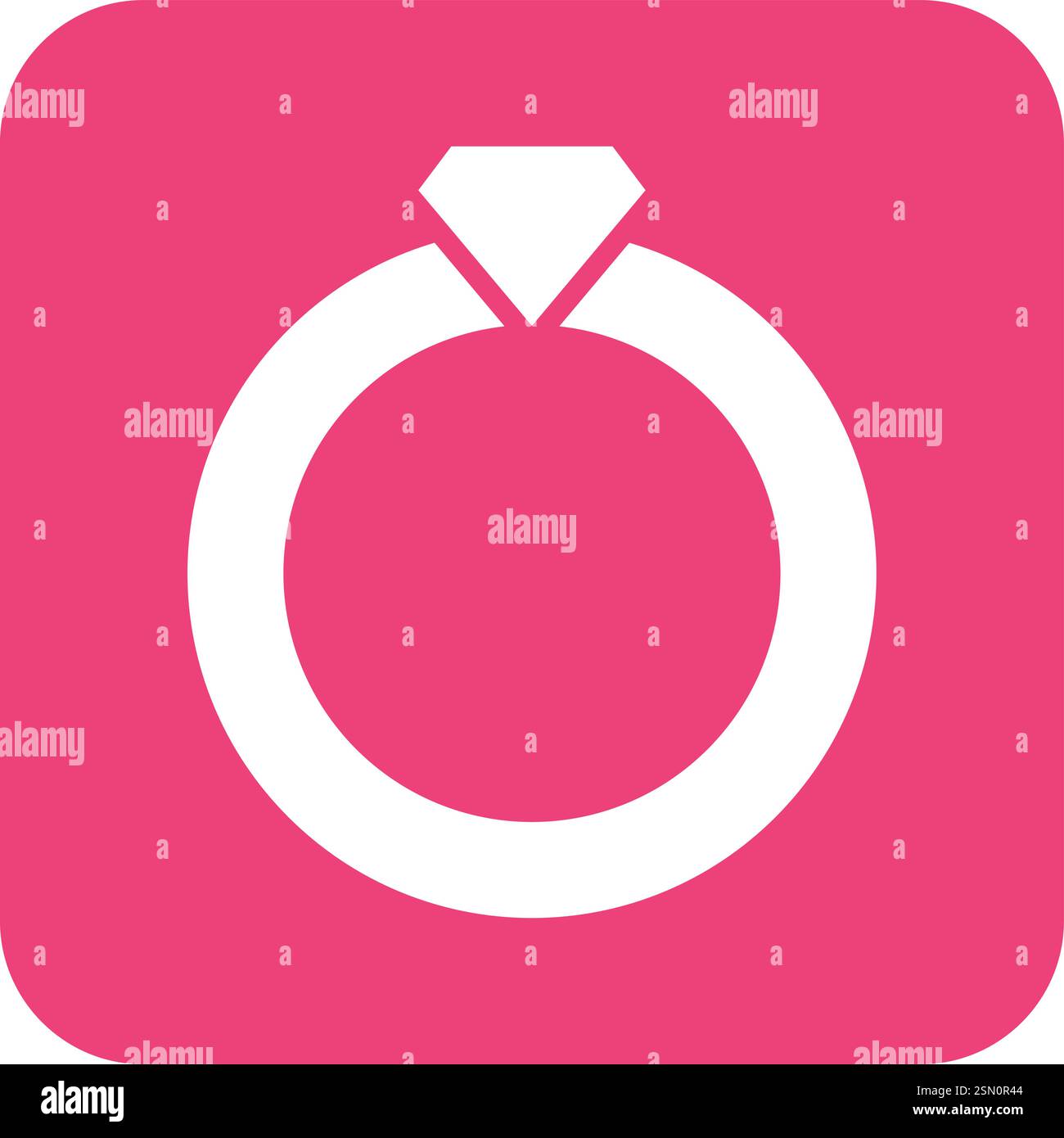 Wedding ring Vector Icon Design Illustration Stock Vector
