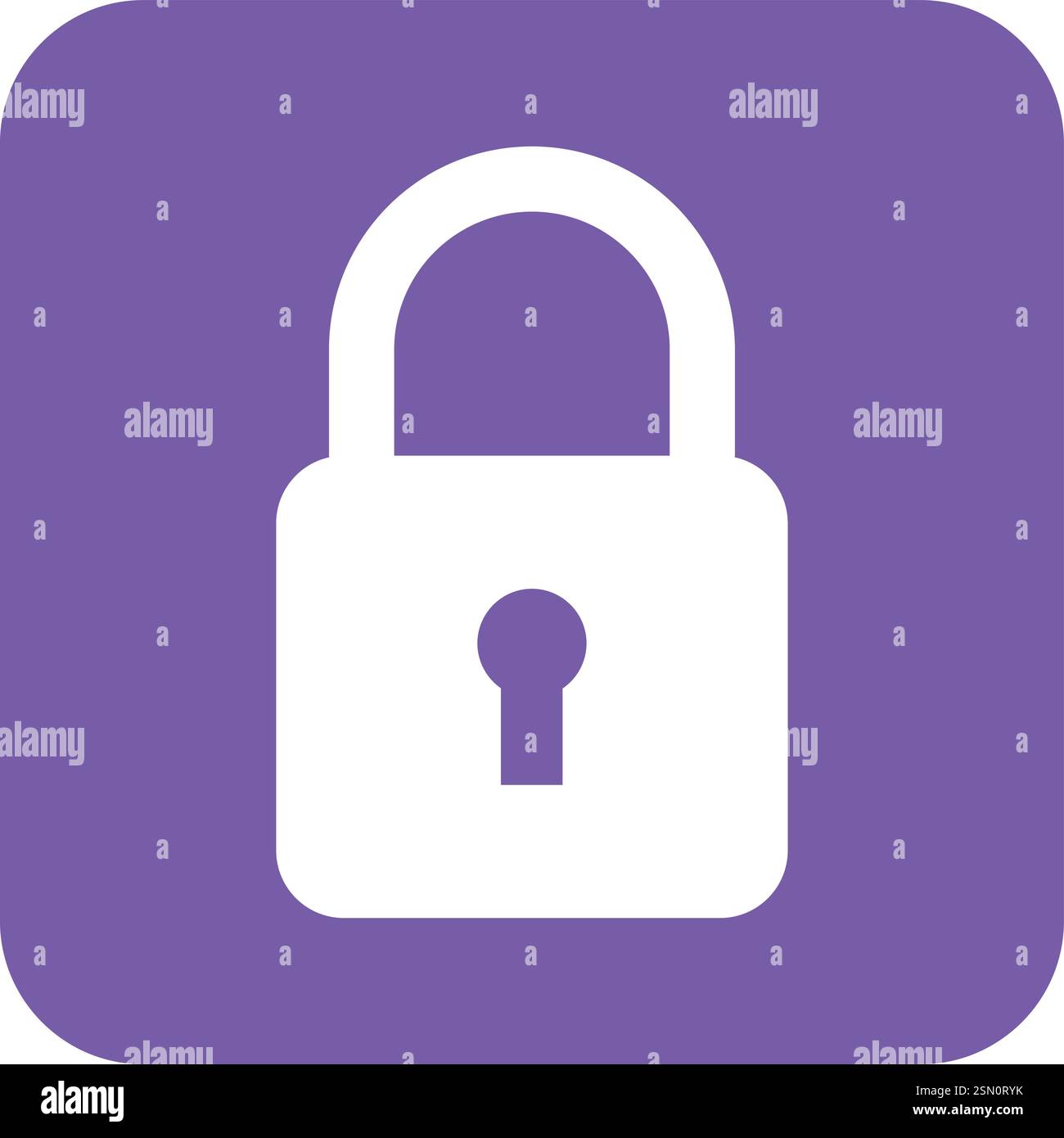Padlock Vector Icon Design Illustration Stock Vector