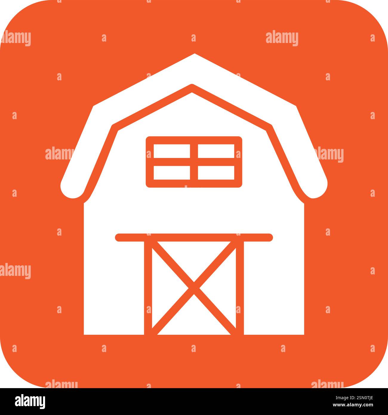 Illustration barn icon hi-res stock photography and images - Alamy